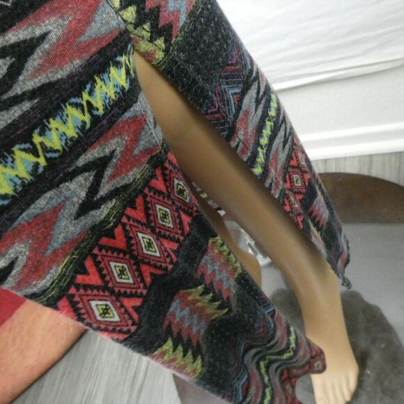 Coin 1804 Maxi Skirt Boho Festival Western Southwestern Print Side Slits Medium - Picture 4 of 8